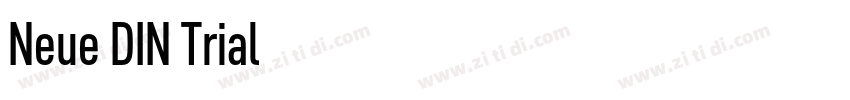 Neue DIN Trial字体转换
